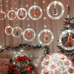 🎄Cortina De Aros Con Figuras Navideñas🎅🏻