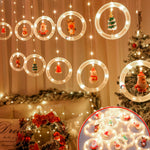 🎄Cortina De Aros Con Figuras Navideñas🎅🏻