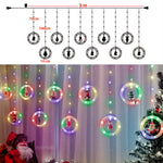 🎄Cortina De Aros Con Figuras Navideñas🎅🏻