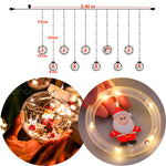 🎄Cortina De Aros y Bolas Con Figuras Navideñas🎅🏻