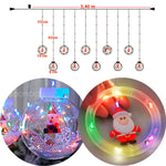 🎄Cortina De Aros y Bolas Con Figuras Navideñas🎅🏻