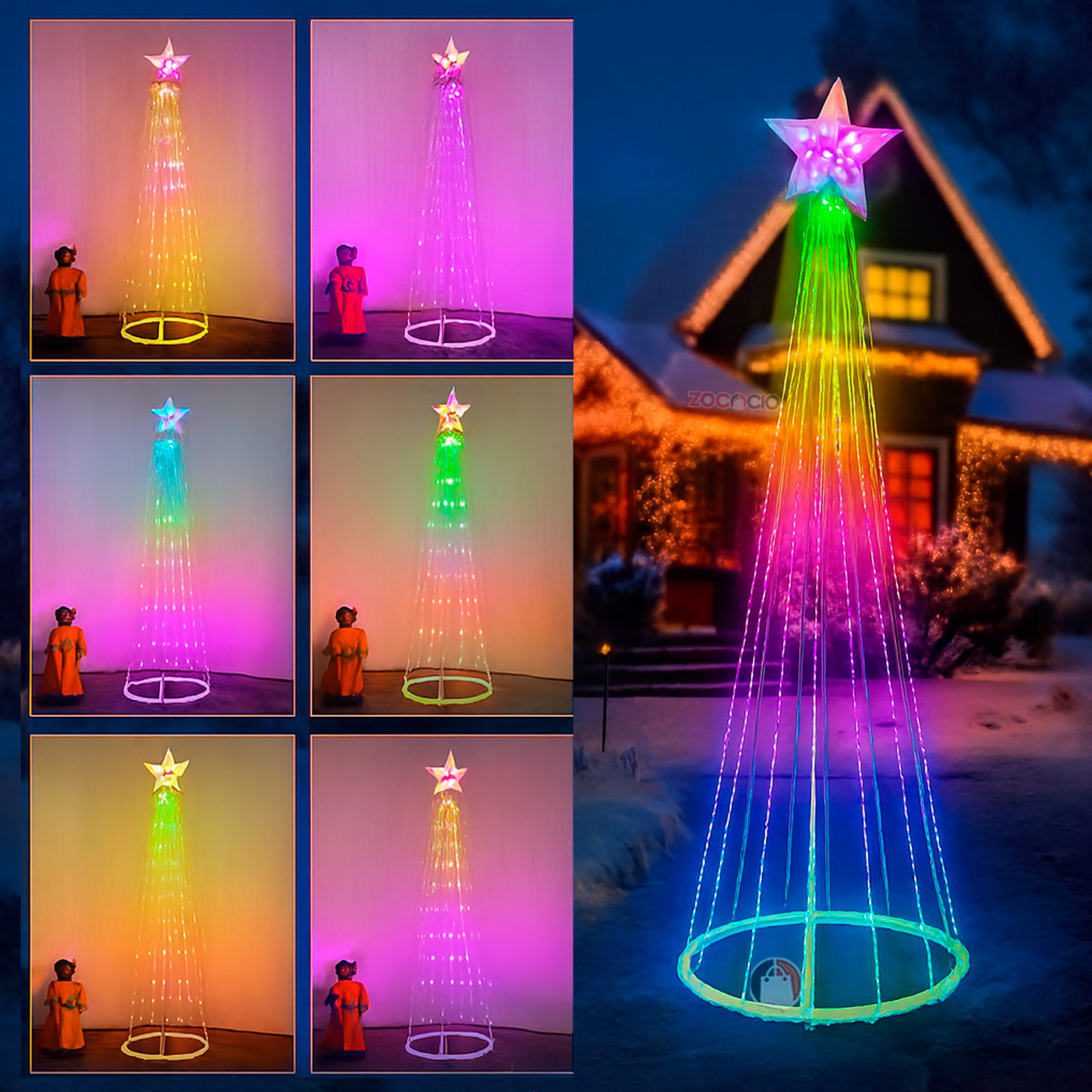 🎄🎅🏻Árbol de Navidad Armable 180 cm con Control⭐🎄