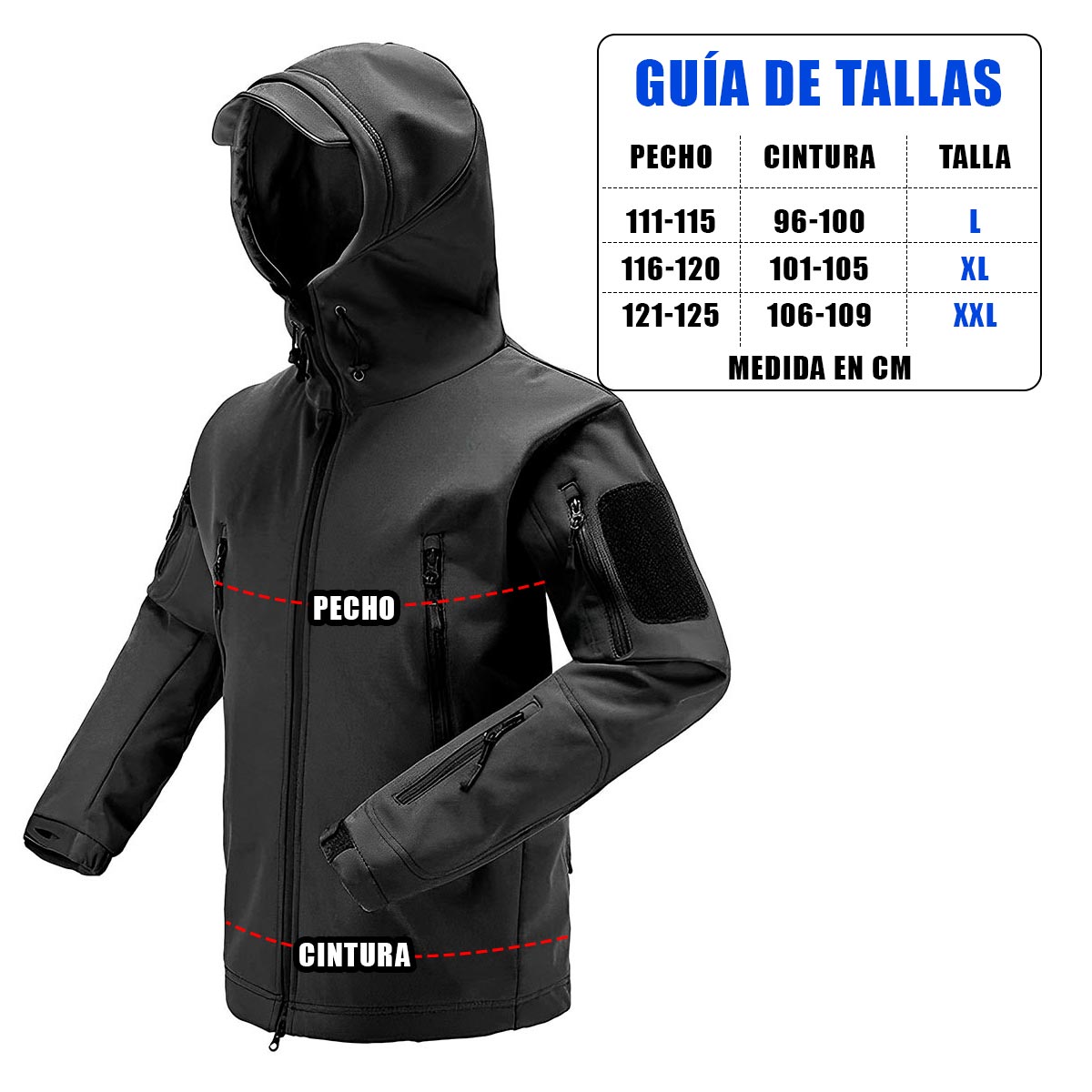 Protección Total Pro: Chaqueta Impermeable para Hombre