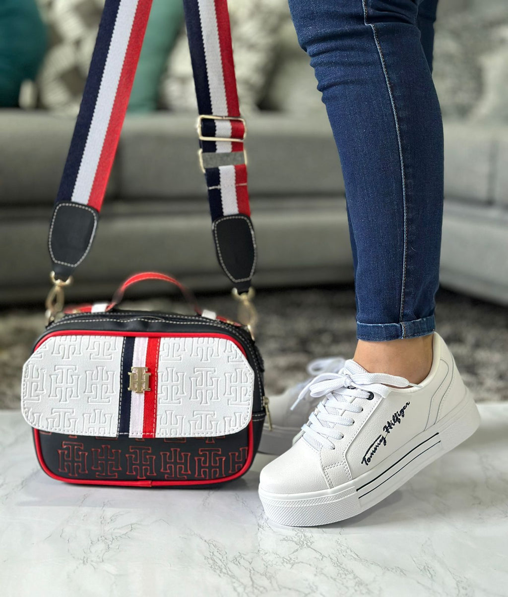 👟COMBO DE TENIS Y BOLSO TOMMY🎒