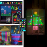 🎄Cortina Luces Led Figuras Navideñas🎅🏻