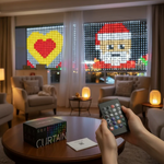 🎄Cortina Luces Led Figuras Navideñas🎅🏻