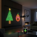 🎄Cortina Luces Led Figuras Navideñas🎅🏻