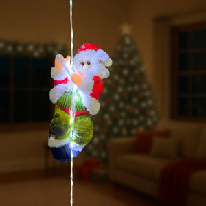 🎅 Papá Noel Suspendido con Luces LED🎅