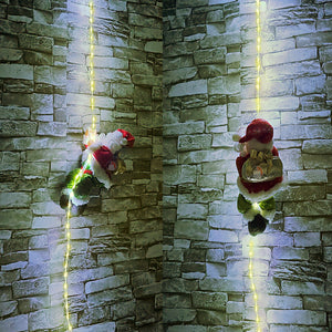 🎅 Papá Noel Suspendido con Luces LED🎅