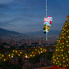 🎅 Papá Noel Suspendido con Luces LED🎅