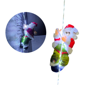 🎅 Papá Noel Suspendido con Luces LED🎅