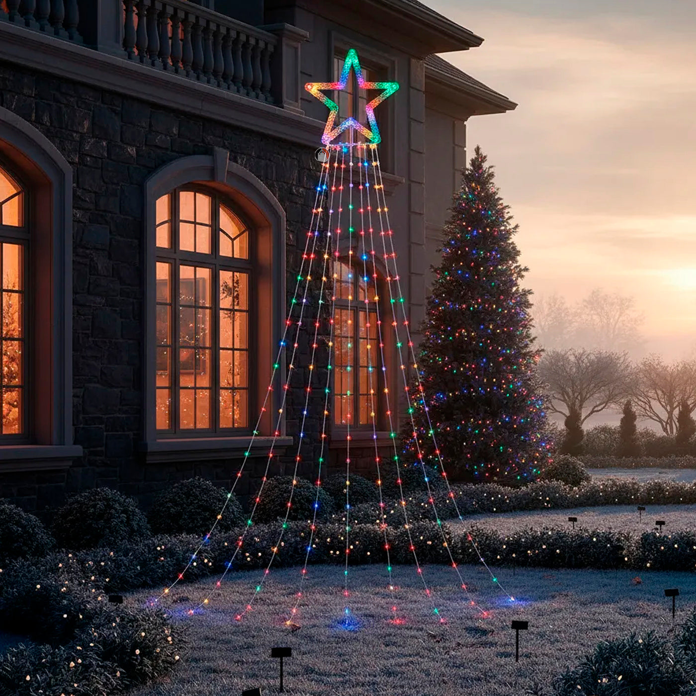 🎄Cadena de Luces LED con Estrella - 2 metros🎄