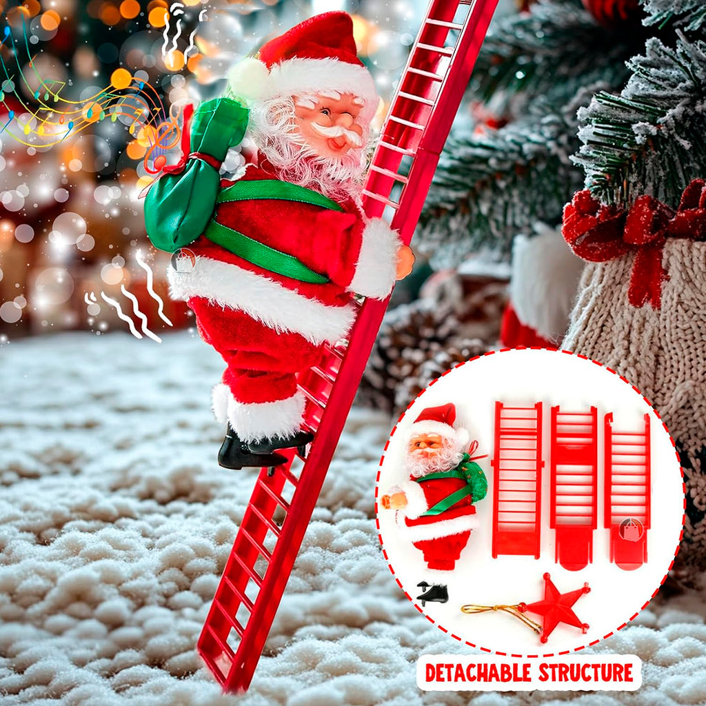 🎅🏻Papá Noel Animado con Escalera Musical🎅🏻