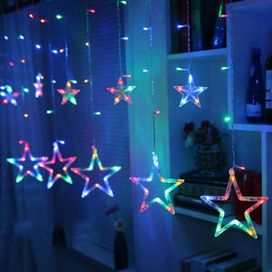 🎁🎅🏻Cortina de Luces Led Estrella 3 Metros🎅🏻🎁