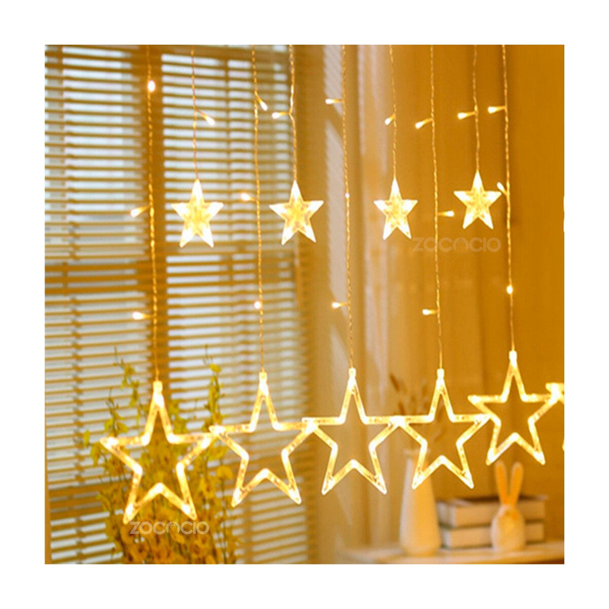 🎁🎅🏻Cortina de Luces Led Estrella 3 Metros🎅🏻🎁